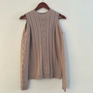 Endless Love Women’s Blush Cold Shoulder Sweater Size M